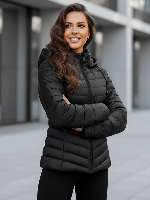 Dámská Bunda Černá OZONEE JS/11Z8226Z