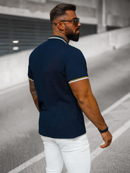 Pánské Polo Tričko Námořnická Modřá OZONEE O/DA736