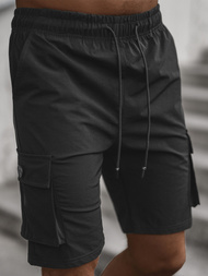 Pánské Chino Kraťasy Černé OZONEE T/DC469