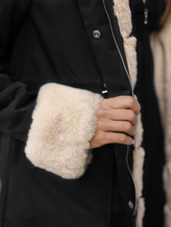 Dámská Zimní Bunda Černá OZONEE JS/M763/392Z