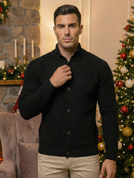 Pánský Svetr Černý OZONEE NB/MM6020/4Z