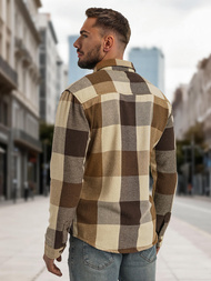 Pánská Košile Camelová OZONEE NB/MC728K