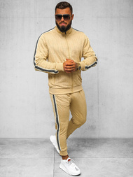 Pánská Tepláková Souprava Béžový OZONEE O/3C101/2