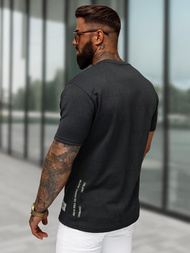 Pánské Tričko Černé OZONEE O/QQ1530