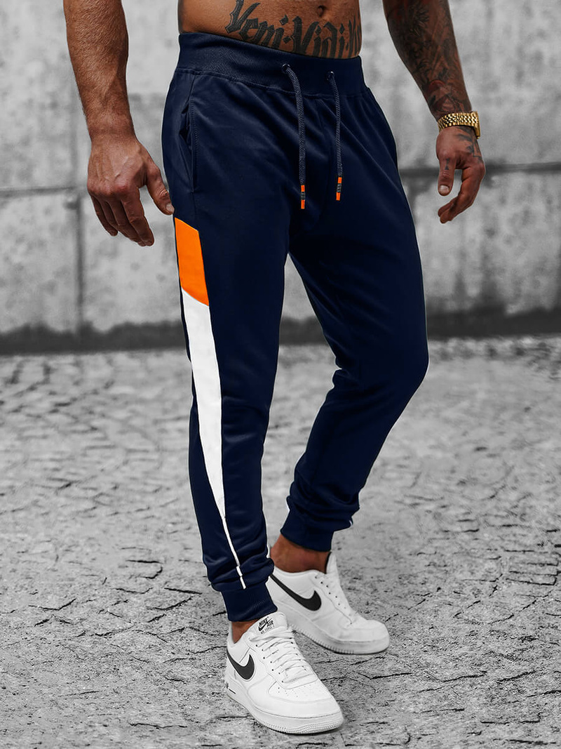 Pánské Tepláky Námořnické Modré OZONEE JS/8K176