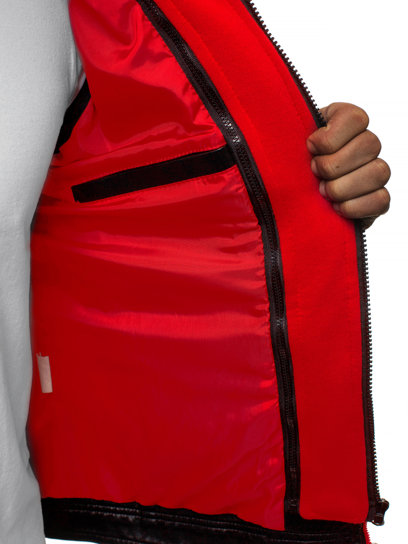 Pánská Bunda Černo-Červená OZONEE N/6129