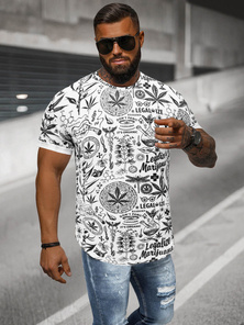 Pánské Tričko Bílý OZONEE O/P1347