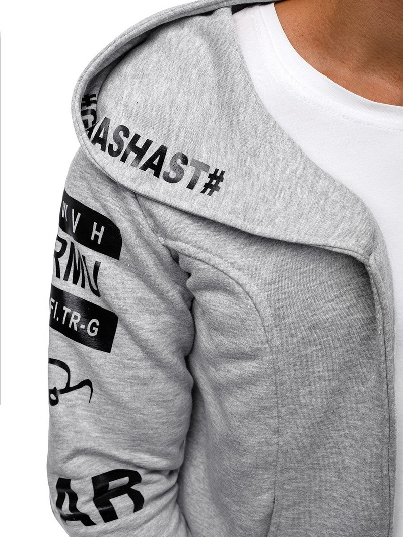 Pánská Mikina Šedá OZONEE A/11110Z