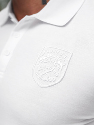 Pánské Polo Tričko Bílé OZONEE NB/MT3142Z