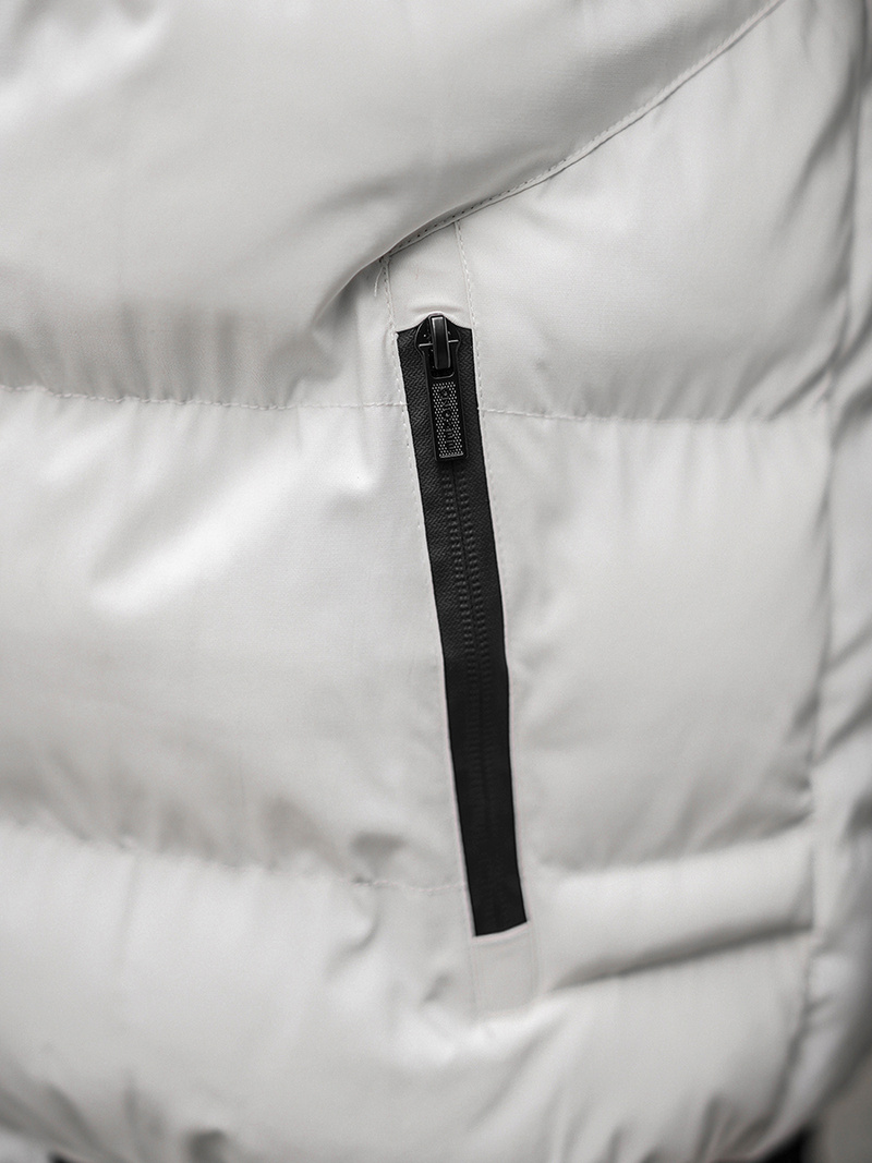 Pánská Zimní Bunda Bílá OZONEE O/M798