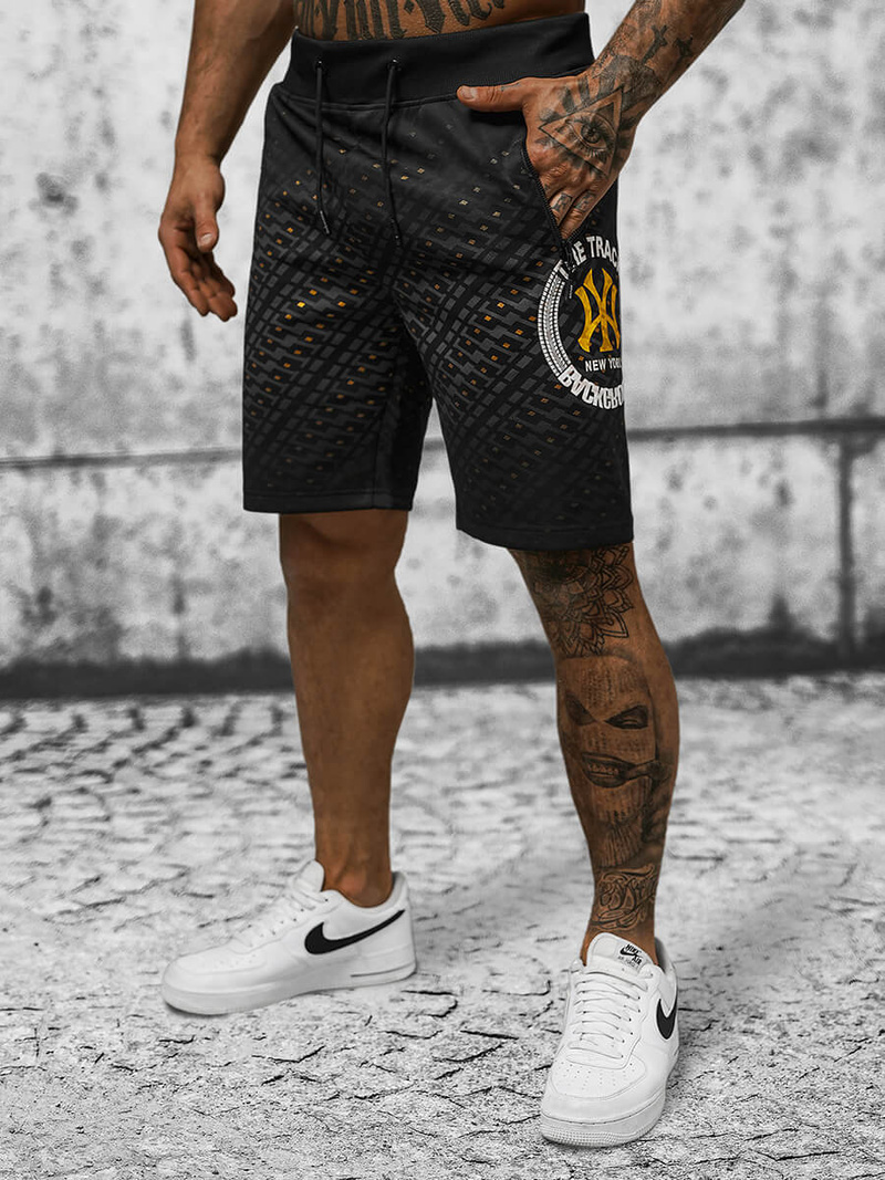 Pánské Kraťasy Černé OZONEE JS/8K1129/3