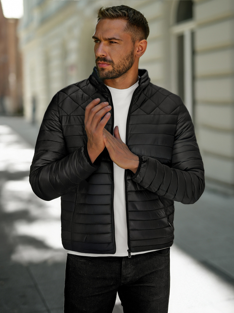 Pánská Bunda Černá OZONEE JS/16M9328/392B