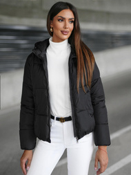 Dámská Bunda Černá OZONEE JS/16M9187/392Z