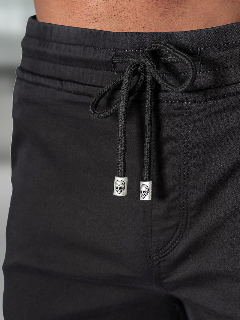 Pánské Chino Kraťasy Černé OZONEE NB/MP0266NZ