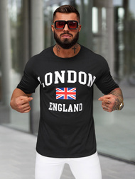 Pánské Tričko Černé OZONEE JS/8B1373/3