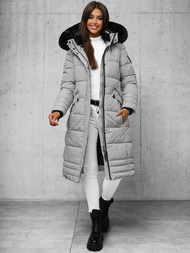 Dámská Bunda Šedé OZONEE O/W377