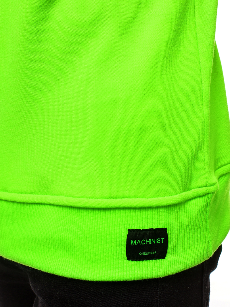 Pánská Mikina Zelená neon OZONEE MACH/3122