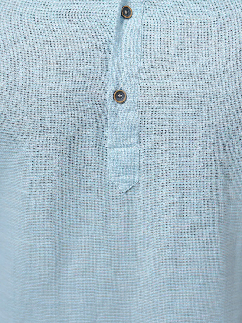 Pánská Košile s Krátkým Rukávem Světle-Modrá OZONEE O/V46