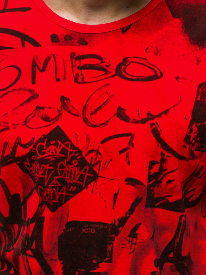 Pánské Tričko Červené OZONEE JS/KS1987Z