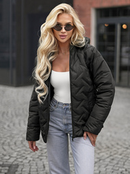 Dámská Bunda Černá OZONEE JS/16M9300/392Z