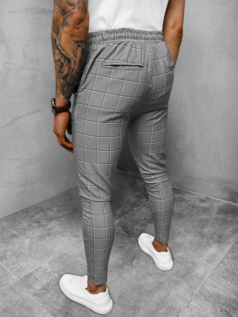 Pánské Chino Kalhoty Šedé OZONEE DJ/2299/22