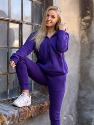 Dámské Tepláky Fialové OZONEE JS/CK01/30
