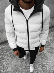 Pánská Oboustranná Bunda Bílá OZONEE JS/M761/281