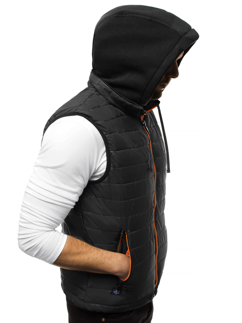 Pánská Vesta Černá OZONEE N/6102