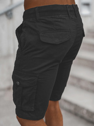 Pánské Chino Kraťasy Černé OZONEE T/BB70010/1