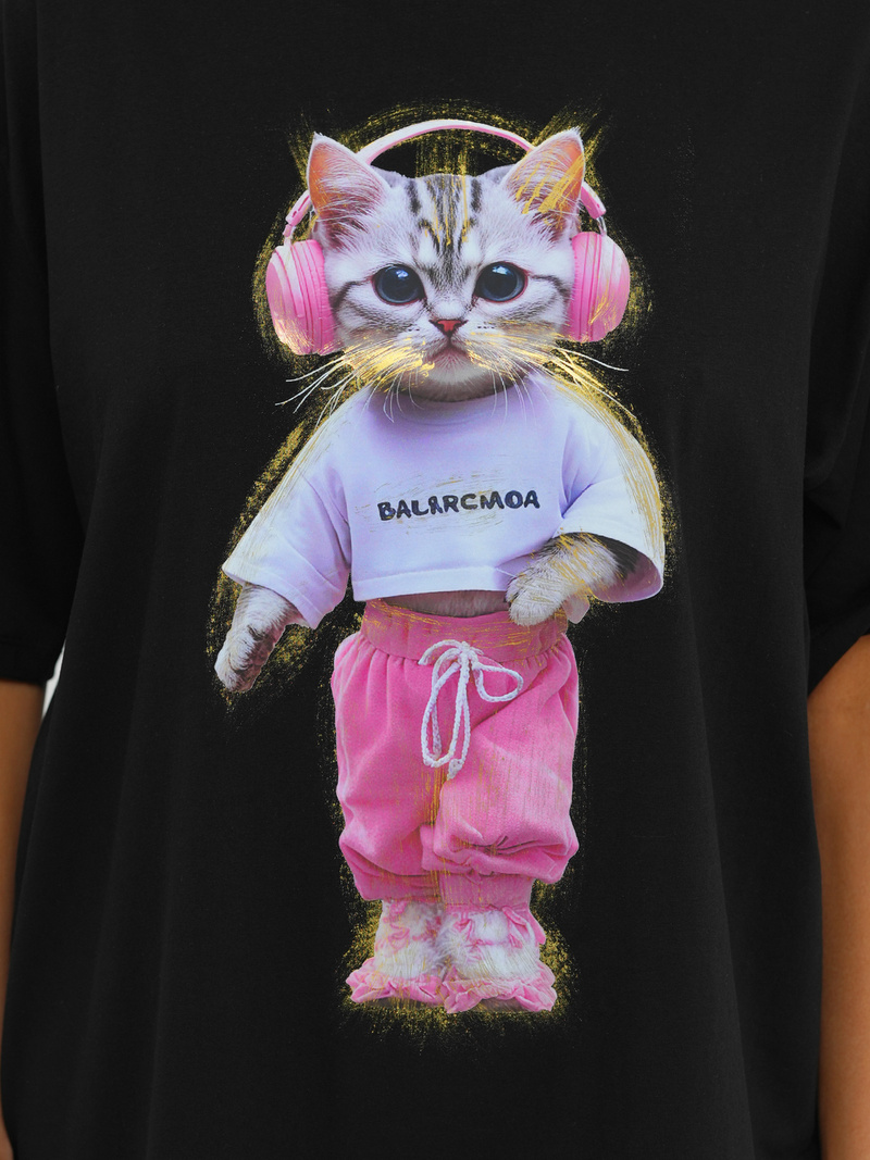 Dámské Tričko Černé OZONEE DJ77423