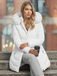 Dámská Bunda Bílá OZONEE JS/16M9121/281Z