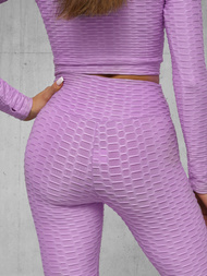 Dámská dvoudílná tepláková souprava světle fialová OZONEE O/22060Z