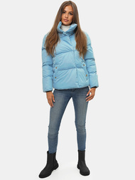 Dámská Bunda Světle-Modrá OZONEE JS/M23062/243