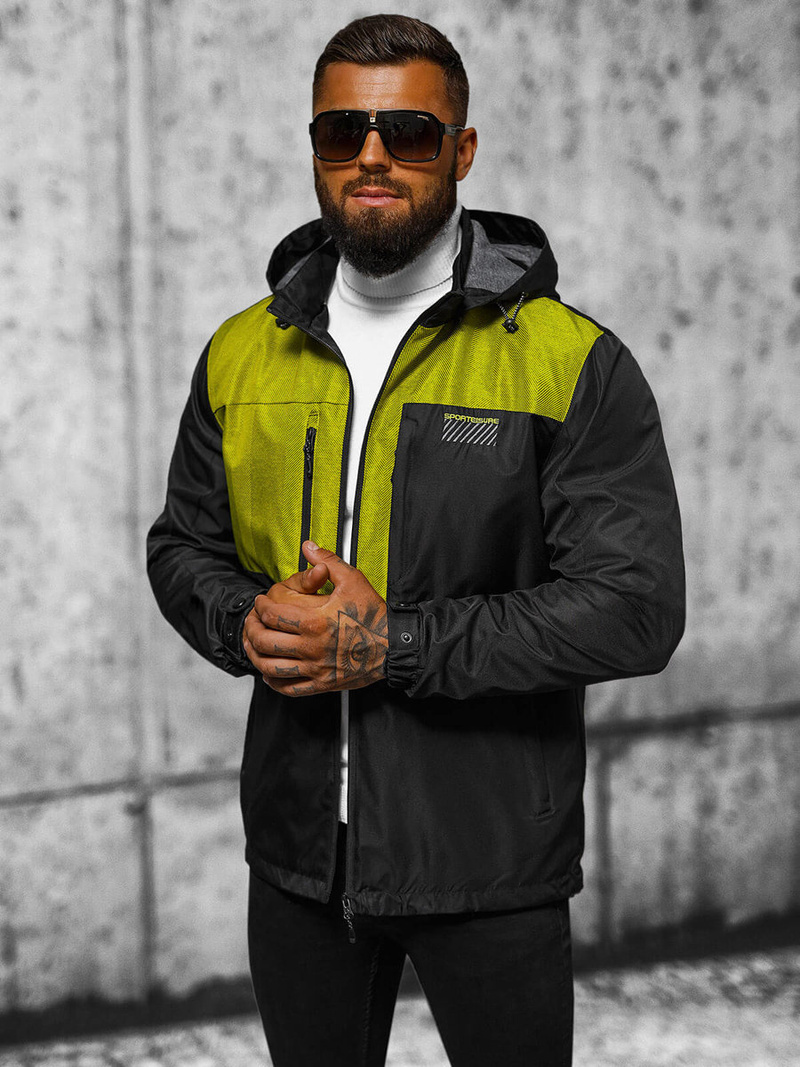 Pánská Bunda Černá OZONEE JS/22M311/392