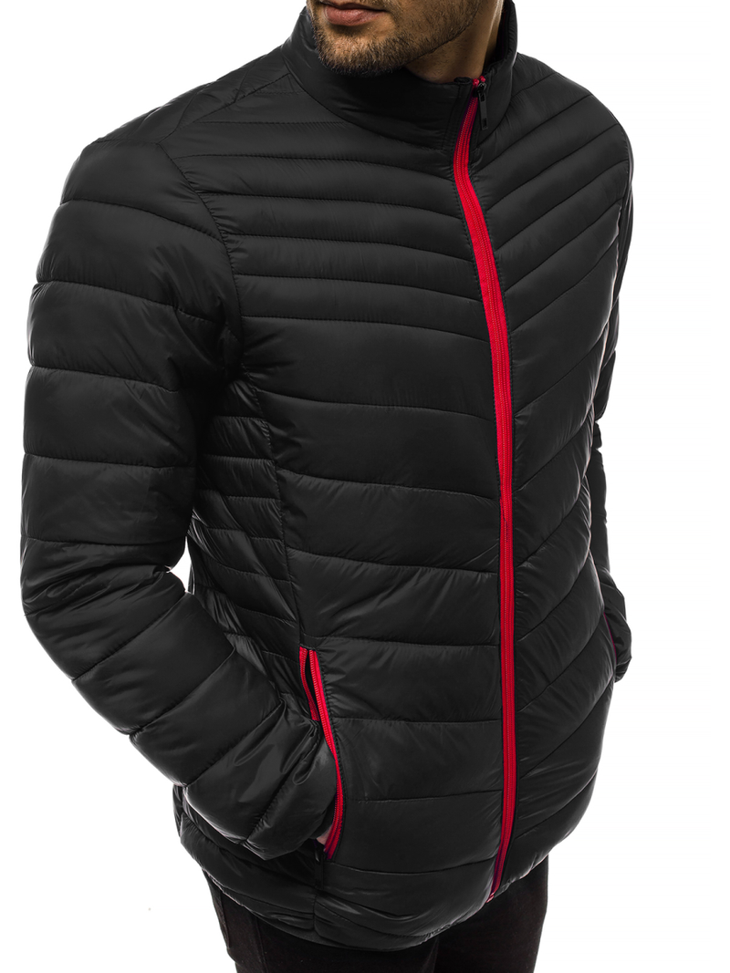 Pánská Bunda Černá OZONEE JB/JP1137