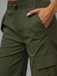 Dámské kalhoty khaki OZONEE O/TT00393