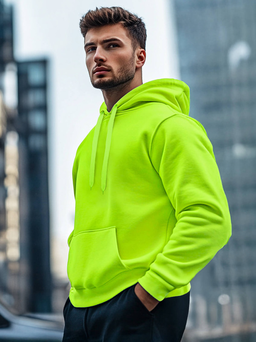 Pánská Mikina Zelená neon OZONEE JS/2009Z