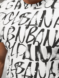 Pánské Tričko Bílé OZONEE JS/8T1215/1