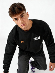 Pánská Mikina Černá OZONEE JS/65B3917/3Z