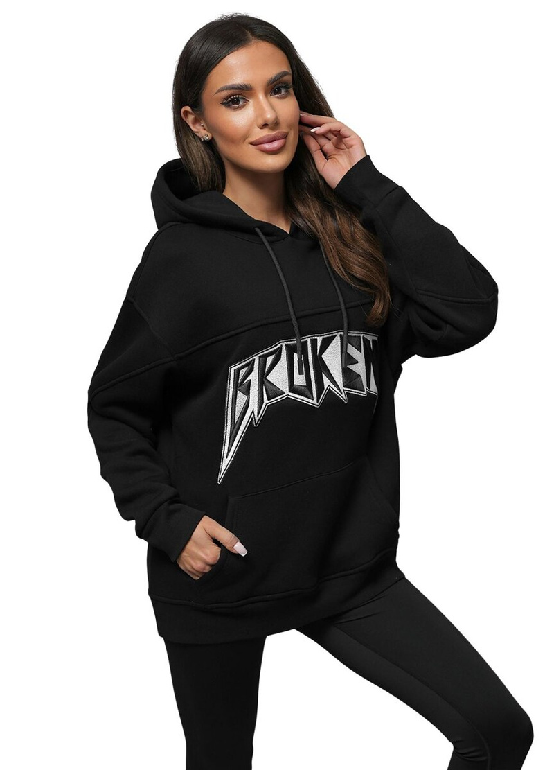 Mikina Černá OZONEE O/SWE23019Z