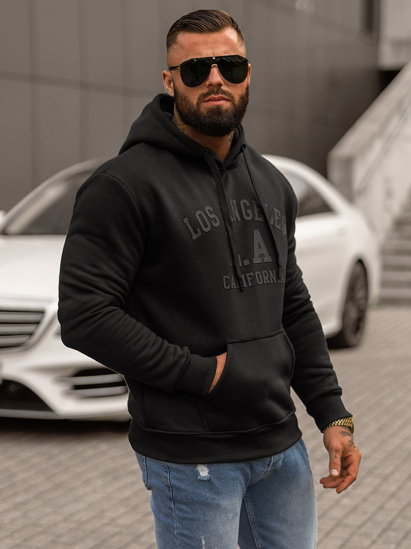 Pánská Mikina Černá OZONEE JS/8B1356/3