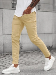 Pánské Džíny Béžové OZONEE E/5388/02