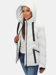 Dámská Zimní Bunda Bílá OZONEE JS/M739/281