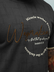 Pánské Tričko Černé OZONEE O/QQ1535