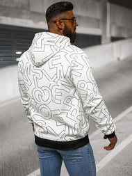 Pánská Mikina Bílá OZONEE JS/8B1232/1