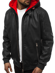 Pánská Bunda Černo-Červená OZONEE N/6132