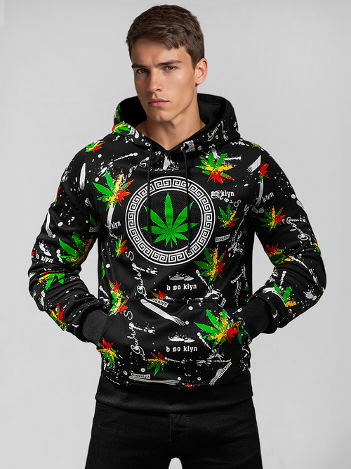 Pánská Mikina Černá OZONEE O/B269