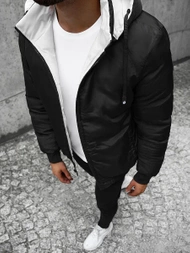 Pánská Oboustranná Bunda Bílá OZONEE JS/M761/281