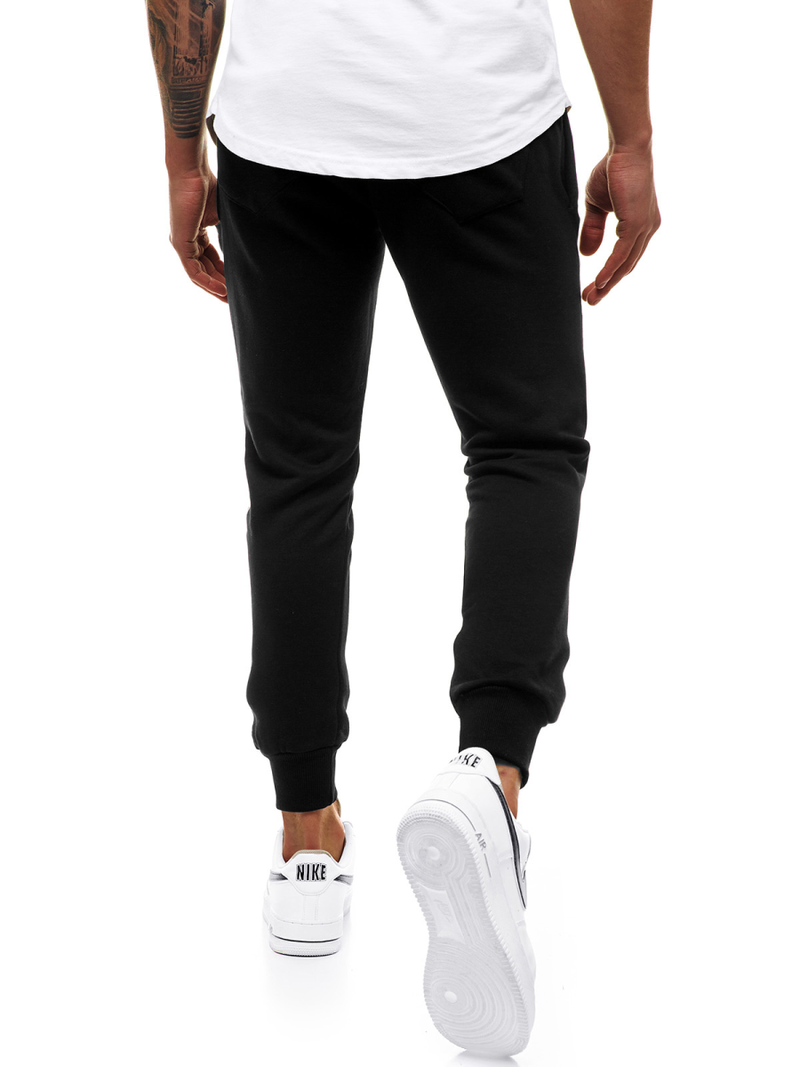 Pánské Tepláky Černobílé G/11129