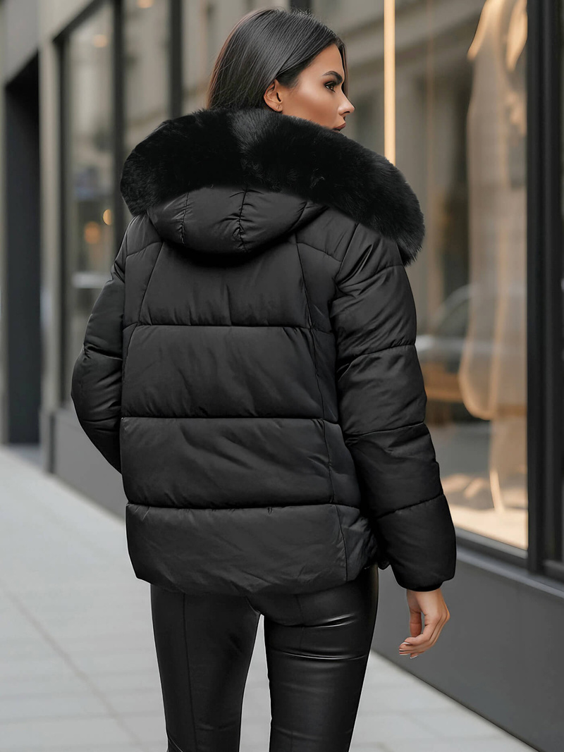 Dámská Bunda Černá OZONEE O/16M9179/392